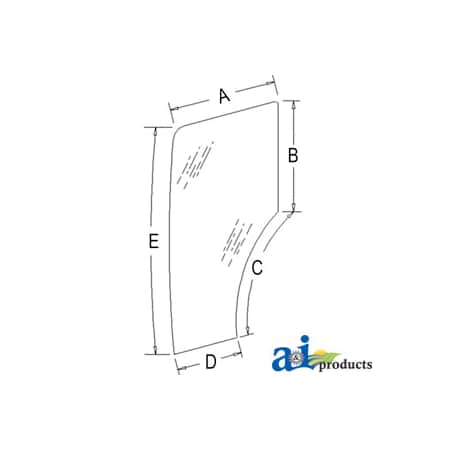A & I Products Glass Door; (LH); 6 Holes 63" x45" x4" A-44910453